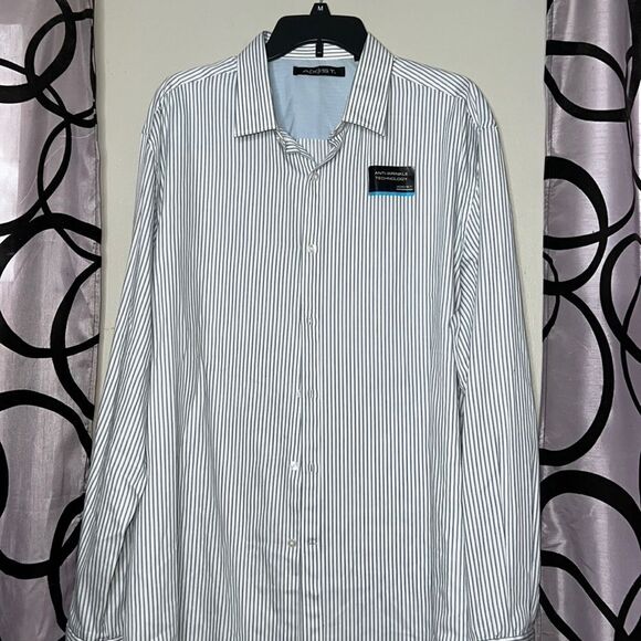 Axist blue stripe, long sleeve button down shirt, new with tags - Picture 5 of 8